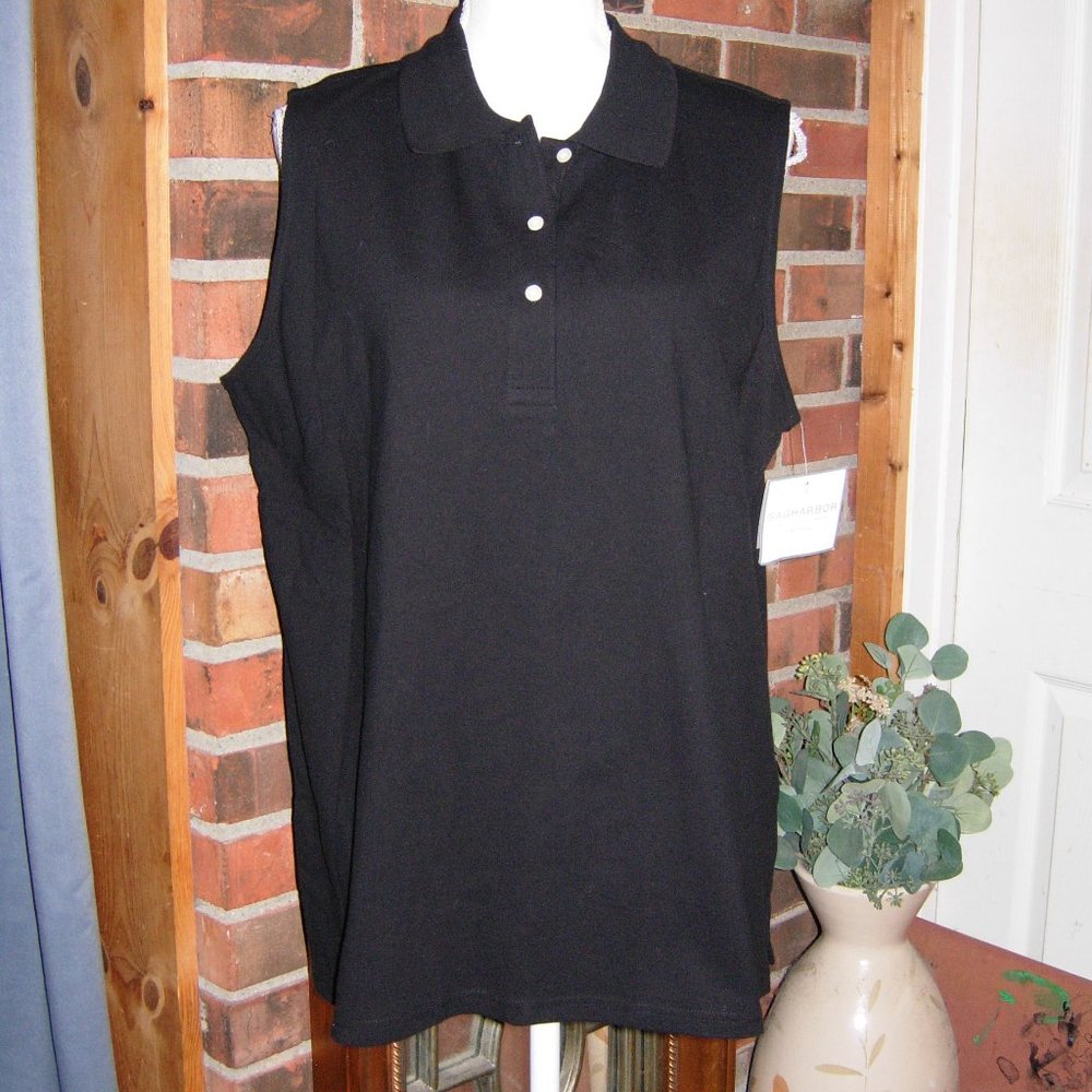 Sag Harbor Stretch Sleeveless Top 1X NEW WITH TAG